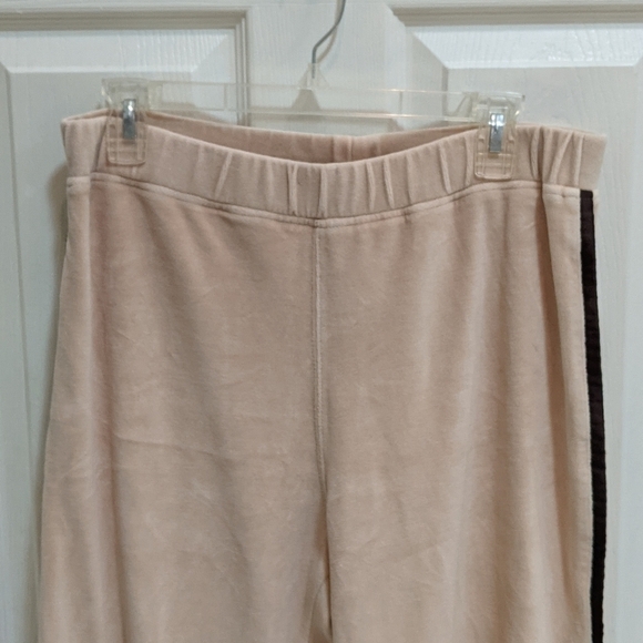 Ultra Sport Cream/Brown Velour Athletic Pants Women's Size PM - Picture 7 of 7